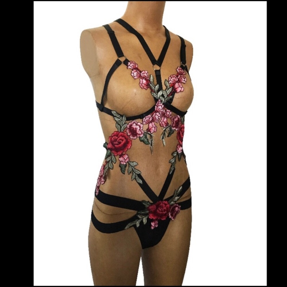 Full body floral harness